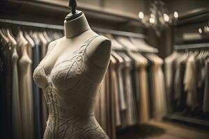 sinnlich Dessous auf ein Mannequin. ai generativ foto