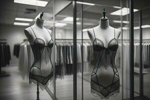 sinnlich Dessous auf ein Mannequin. ai generativ foto