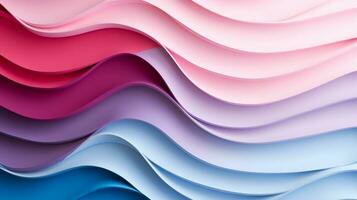 Pastell- Farbe Papierschnitt Design auf Hintergrund, ai generativ foto