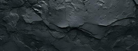 dunkel schwarz Zement Textur Hintergrund. generativ ai foto
