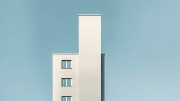 generativ ai, minimalistisch Stadtlandschaften Erfassung Stadtlandschaften mit minimal Elemente foto