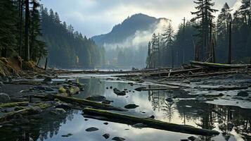 generativ ai, der Natur Theater Wetter Umarmung foto