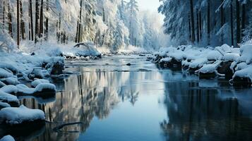 generativ ai, Winter flüstert foto