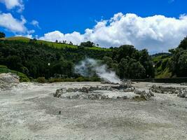 furnas Fumarolas auf sao Miguel Insel im das Azoren Archipel foto