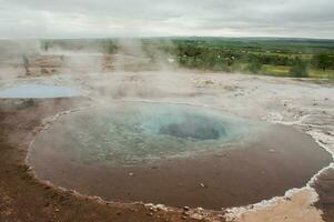 Geysir stokkur, im Island foto