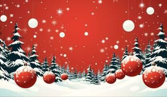 dekorativ Bälle auf Weihnachten Hintergrund. ai generiert foto