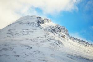 Winter Landschaft Berge mit Schnee foto