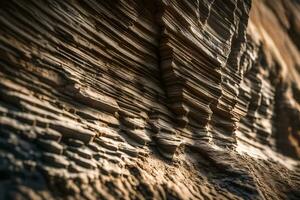 ein Ja wirklich klar Bild von ein alt Felsen Mauer. Sie können sehen Wie Dinge haben geändert Über Zeit weil von das Kräfte von Natur.. kreativ Ressource, ai generiert foto