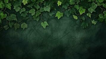 Urwald Ranke Blätter auf texturiert Hintergrund foto