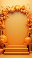 elegant Halloween Podium 3d realistisch foto