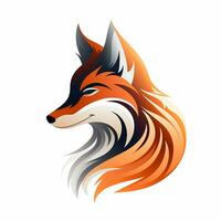 Vektor Art Illustration von ein Fuchs ai generiert foto