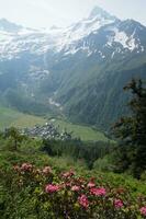 Landschaft von das Französisch Alpen foto