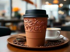 ai generativ Kaffee Becher Tasse Foto