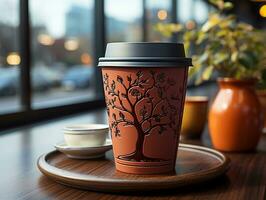 ai generativ Kaffee Becher Tasse Foto