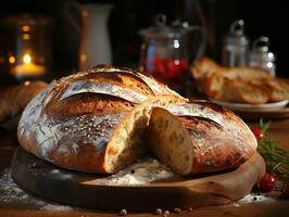 ai generativ Bäckerei Kloster köstlich Brot Foto