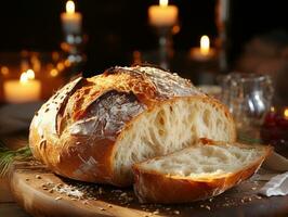 ai generativ Bäckerei Kloster köstlich Brot Foto