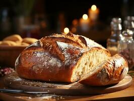 ai generativ Bäckerei Kloster köstlich Brot Foto