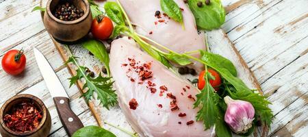 frisches Hühnerfleisch foto