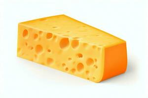 Cheddar Käse Scheibe organisch. generieren ai foto