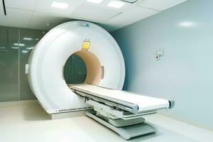 mri medizinisch Maschine. generieren ai foto