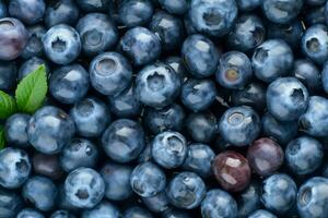 Blaubeere frisch organisch Frucht. generieren ai foto