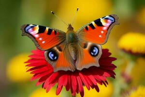 Sommer- Schmetterling. generieren ai foto