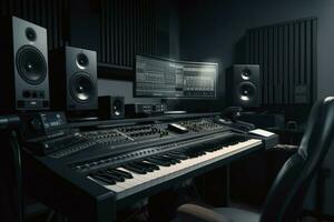 Klang Musik- Studio. generieren ai foto
