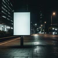 Straße Plakatwand Attrappe, Lehrmodell, Simulation, ai generativ foto