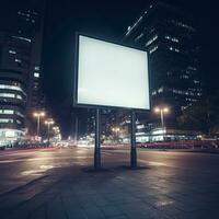 Straße Plakatwand Attrappe, Lehrmodell, Simulation, ai generativ foto