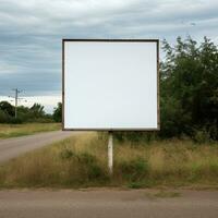 Straße Plakatwand Attrappe, Lehrmodell, Simulation, ai generativ foto