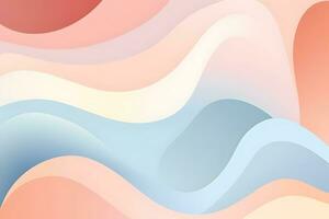 abstrakt Hintergrund mit Wellen und Farben. generativ ai foto
