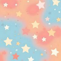 Sterne auf ein Blau und Rosa Hintergrund. generativ ai foto