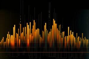 abstrakt Bild von ein Graph. generativ ai foto