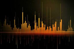 abstrakt Bild von ein Lager Diagramm. generativ ai foto