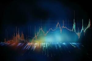 abstrakt Bild von ein Lager Diagramm. generativ ai foto