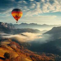 Luft Ballon auf das Himmel Landschaft schön foto