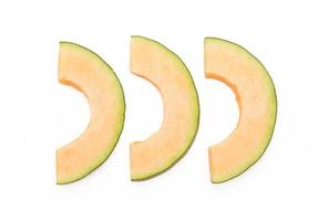 Melone Melone auf weißem Hintergrund