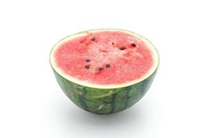 frische Wassermelone auf weißem Hintergrund foto