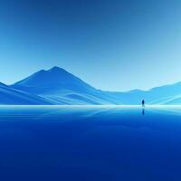Blau minimalistisch Hintergrund foto