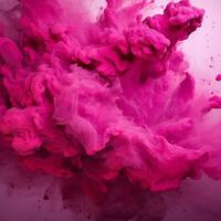 fuchsia Farbe Spritzen foto