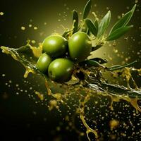 Olive Farbe Spritzen foto