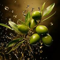 Olive Farbe Spritzen foto