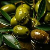 Olive Farbe Spritzen foto