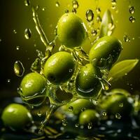 Olive Farbe Spritzen foto