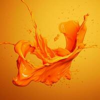 Orange Farbe Spritzen foto