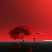 rot minimalistisch Hintergrund foto