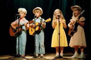 Kinder haben ein Talent Show foto