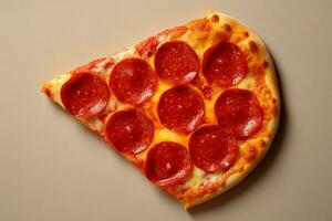 ein Peperoni Pizza foto