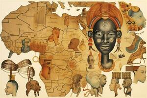 das Vielfalt von afrikanisch Sprachen und Dialekte foto