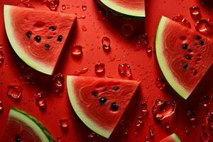 das frisch Wassermelone Hintergrund ist geschmückt mit Spa foto